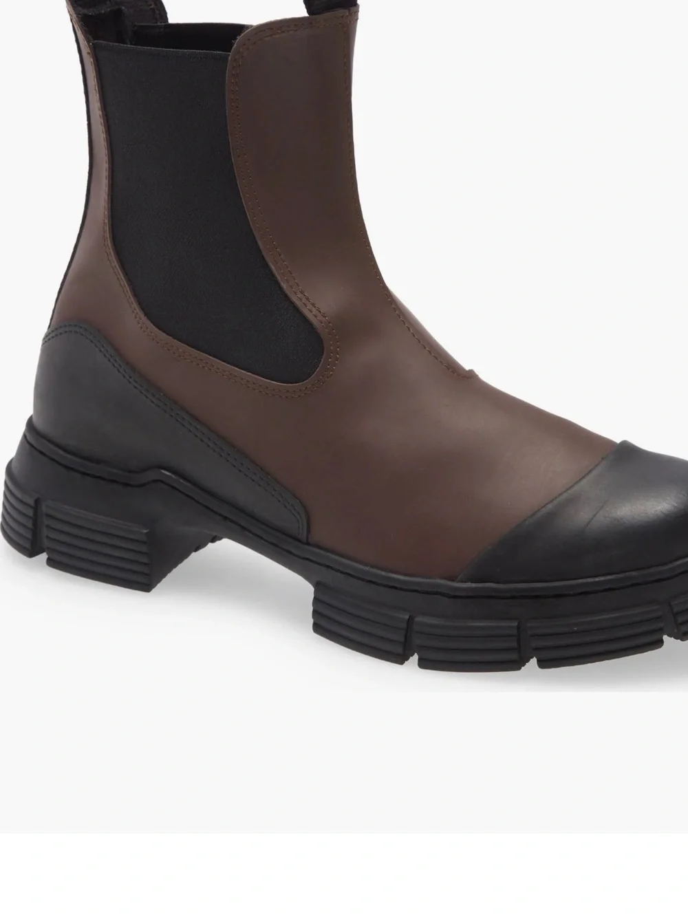 Ganni recycled rubber city boot
